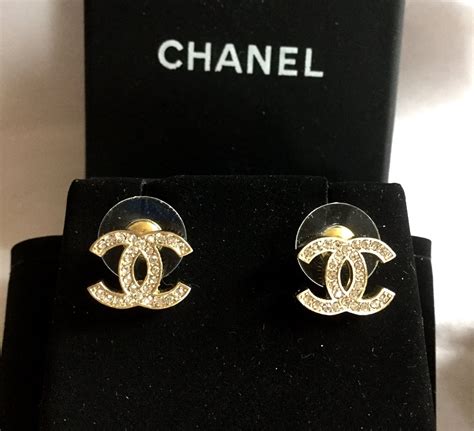 Chanel logo stud earrings price